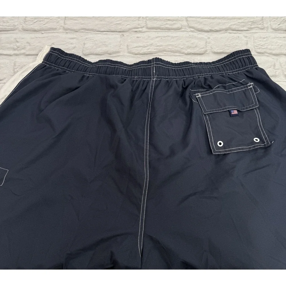 Men's U.S. Apparel Swim‎ Shorts Board Shorts Navy Blue/White 